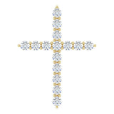 14K Yellow Gold 1/2 CTW Lab-Grown Diamond Cross Pendant