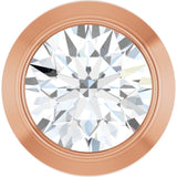 14K Rose Gold 1/10 CT Lab-Grown Diamond Slide Pendant