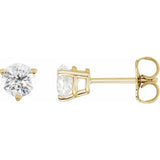 14K Yellow Gold 3/4 CTW Lab-Grown Diamond Earrings