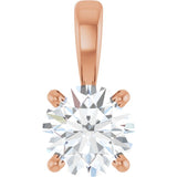 14K Rose Gold 1/2 CT Lab-Grown Diamond Pendant