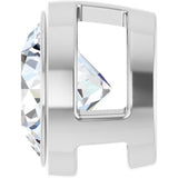 Platinum 3/4 CT Natural Diamond Slide Pendant