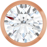 14K Rose Gold 3/4 CT Lab-Grown Diamond Slide Pendant