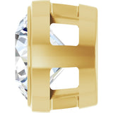 14K Yellow Gold 1 CT Lab-Grown Diamond Slide Pendant