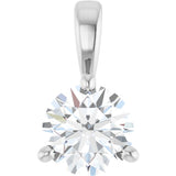 14K White Gold 1/2 CTW Natural Diamond Pendant
