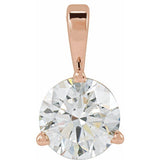 14K Rose Gold 5/8 CTW Natural Diamond Pendant