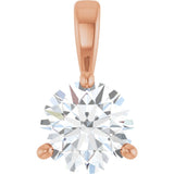 14K Rose Gold 3/4 CTW Natural Diamond Pendant