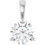 14K White Gold 3/4 CTW Natural Diamond Pendant