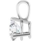 14K White Gold 3/4 CTW Natural Diamond Pendant