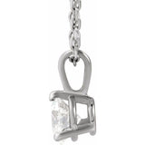 14K White Gold 1/3 CTW Natural Diamond 18" Necklace
