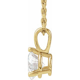 14K Yellow Gold 1/2 CTW Natural Diamond 18" Necklace