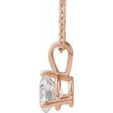 14K Rose Gold 5/8 CTW Natural Diamond 18" Necklace