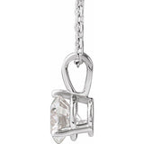 Sterling Silver 5/8 CTW Natural Diamond 18" Necklace