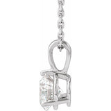 14K White Gold 3/4 CTW Natural Diamond 18" Necklace