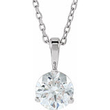 Platinum 3/4 CTW Natural Diamond 18" Necklace
