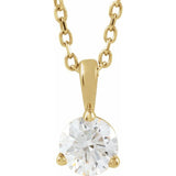 14K Yellow Gold 1/3 CTW Lab-Grown Diamond 18" Necklace