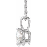 Platinum 1/2 CTW Lab-Grown Diamond 18" Necklace