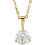 14K Yellow Gold 5/8 CTW Lab-Grown Diamond 18" Necklace