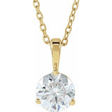 14K Yellow Gold 3/4 CTW Lab-Grown Diamond 18" Necklace