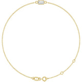 14K Yellow Gold Lab-Grown Diamond 6 1/2-7 1/2" Bracelet