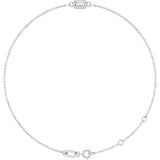 14K White Gold Lab-Grown Diamond 6 1/2-7 1/2" Bracelet