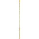 14K Yellow Gold Natural Blue Zircon 6 1/2-7 1/2" Bracelet