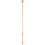 14K Rose Gold Natural Peridot 6 1/2-7 1/2" Bracelet