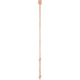 14K Rose Gold Lab-Grown Alexandrite 6 1/2-7 1/2" Bracelet