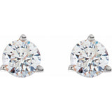 14K White Gold 1/5 CTW Natural Diamond Stud Earrings