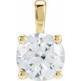 14K Yellow Gold 2 CT Natural Diamond Pendant
