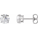 14K Rose Gold Natural Emerald Earring