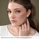 14K Rose Gold Natural Alexandrite Earring