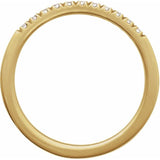 10K Yellow Gold 1/6 CTW Natural Diamond Stackable Ring