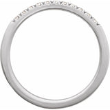 10K White Gold 1/6 CTW Lab-Grown Diamond Stackable Ring
