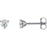 18K White Gold 1/3 CTW Natural Diamond Stud Earrings