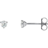 18K White Gold 1/5 CTW Natural Diamond Stud Earrings