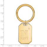 Sterling Silver Gold-plated LogoArt US Naval Academy Key Ring