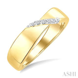 1/20 Ctw Round Cut Diamond Fashion Ring in Yellow Gold Vermeil