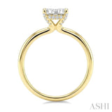 1/2 Ctw Lovebright Circular Shape Round Cut Diamond Cluster Ring in 14K Yellow and White Gold