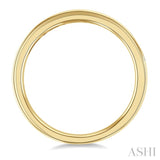1/5 Ctw Baguette and Round Cut Diamond Stackable Fashion Band in 10K Yellow Gold