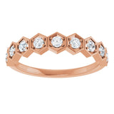 14K Rose Gold 1/3 CTW Natural Diamond Stackable Ring
