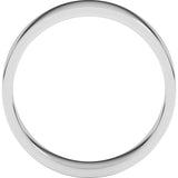 10K White Gold 5 mm Flat Band Size 10