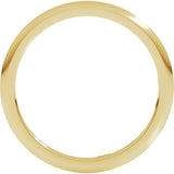 14K Yellow Gold 1 mm Comfort-Fit Half Round Band Size 5.5