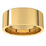18K Yellow Gold 8 mm Lightweight Comfort-Fit Flat Band Size 5.5