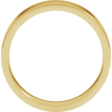 14K Yellow Gold 5 mm Lightweight Comfort-Fit Flat Band Size 7