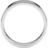 Sterling Silver 6 mm Lightweight Comfort-Fit Flat Band Size 11