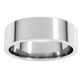 Sterling Silver 6 mm Lightweight Comfort-Fit Flat Band Size 11