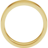 14K Yellow Gold 6 mm Comfort-Fit Flat Band Size 6