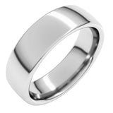 14K White Gold 6 mm Comfort-Fit European-Style Band Size 4