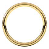 14K Yellow Gold 2 mm Comfort-Fit European-Style Band Size 6