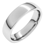 Platinum 5 mm Comfort-Fit European-Style Band Size 7.5